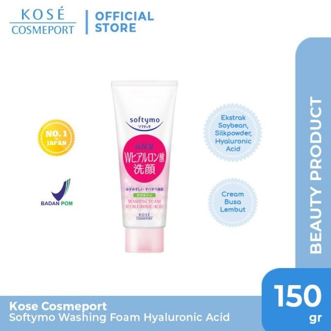 

TERSEDIA KOSE SOFTYMO WASHING FOAM HYALURONIC ACID 150GR