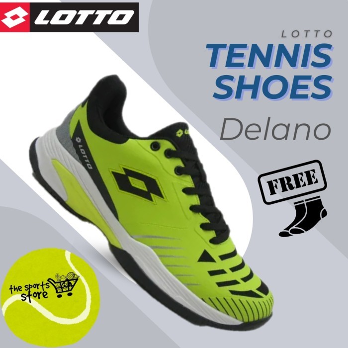 Sepatu Tenis Lotto Delano - Yellow - Tennis Shoes - Original