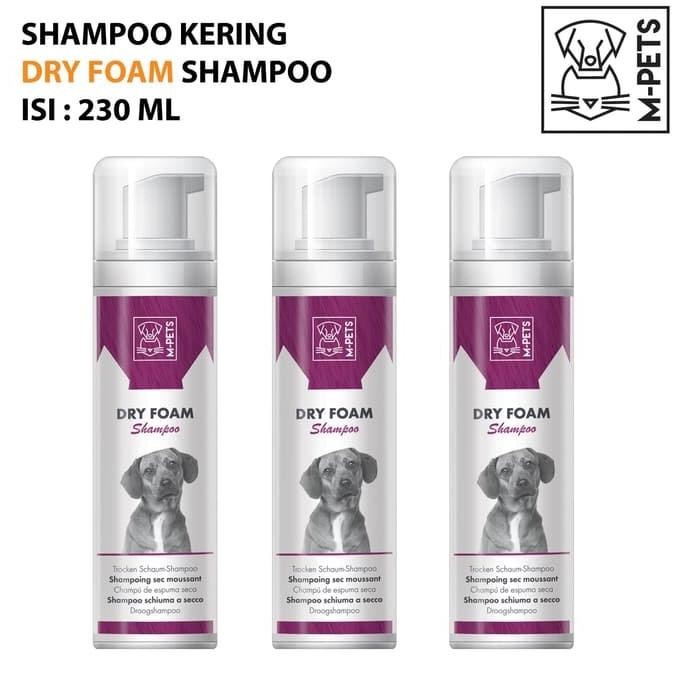 

TERSEDIA M-PETS DRY FOAM SHAMPOO KERING UNTUK ANJING KUCING NO RINSE SHAMPOO