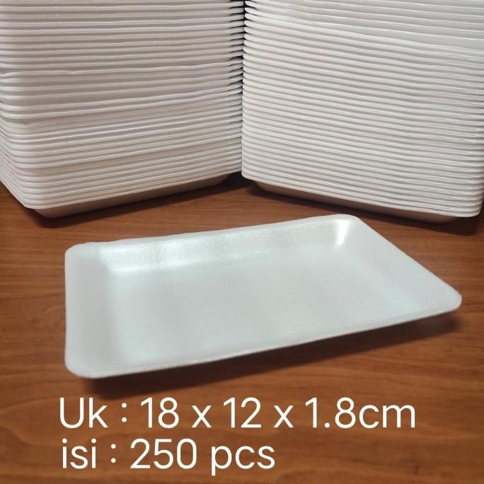 

TERSEDIA FOAM TRAY TR 3 - STYROFOAM TRAY BUAH TR3 - ISI 250 PCS