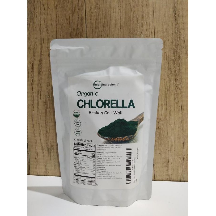 

Micro Ingredients Organic Chlorella Powder 283 Gr