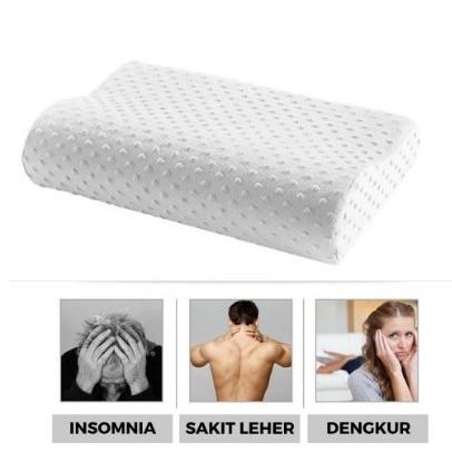 

TERSEDIA BANTAL TIDUR KESEHATAN LEHER DENGKUR MEMORY FOAM PILLOW CERVICAL NECK