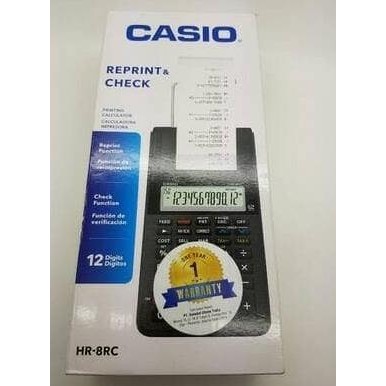 

NEW KALKULATOR CASIO HR 8RC PRINTING / PRINT CALCULATOR HR8RC