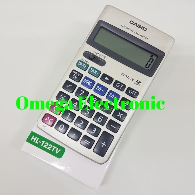 

NEW RESMI Casio HL-122TV Calculator Kalkulator 12 Digits HL 122 TV