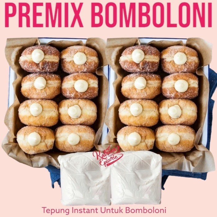 

TERBARU Premix Bomboloni 500 Gram Tepung Instant Donat Bulat BISA GOSEND!
