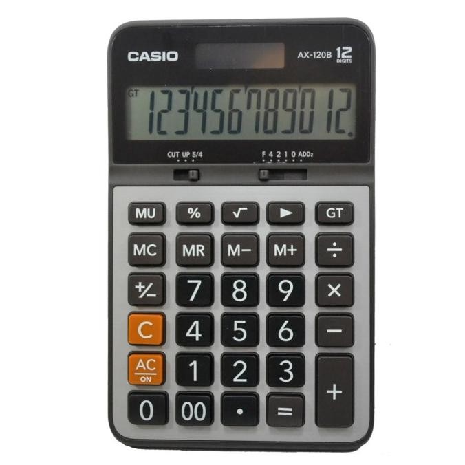 

BEBAS ONGKIR - Kalkulator CASIO AX-120B Calculator 12 Digits Casio Ax-120B