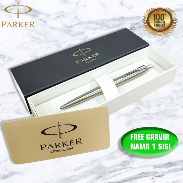 

Terlaris Parker Jotter Stainless Steel Klip Silver New