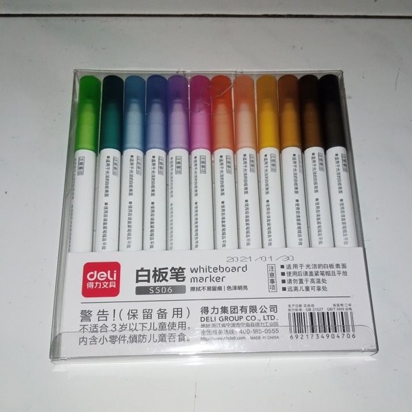 

Terlaris White Board Marker Isi 12 Buah Spidol Warna Warni New