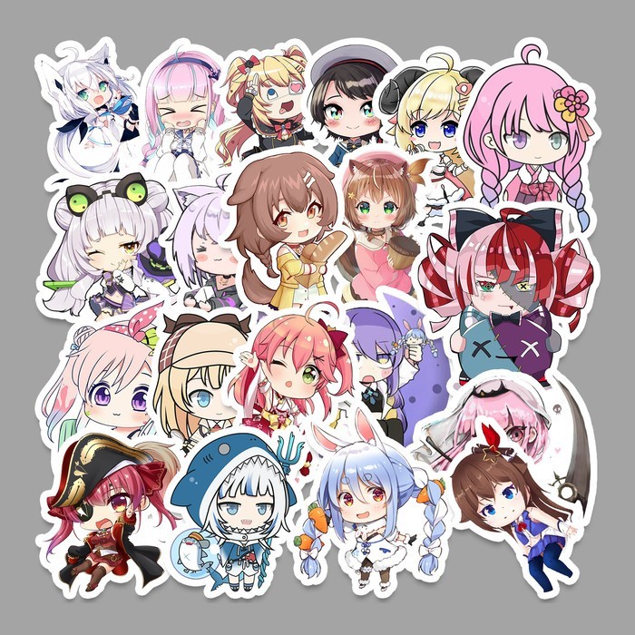 STICKER PACK TUMBLR - HOLOLIVE CHIBI [20 PCS] SALE Kode 534