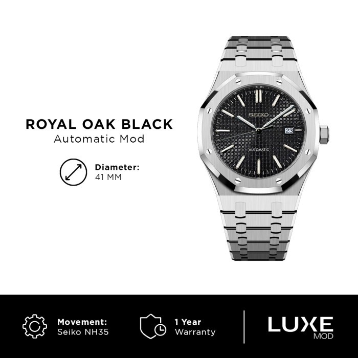 TERBARU Seiko Royal Oak Black NH35