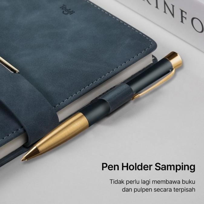 

BUKU CATATAN KERJA KANTOR BISNIS COVER KAIN AGENDA NOTES BINDER KADO