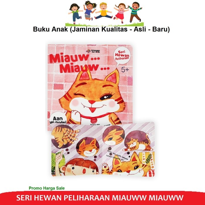 

PROMO! Buku Boardbook Seri Hewan Peliharaan Miauw Board Book Lift the Flap