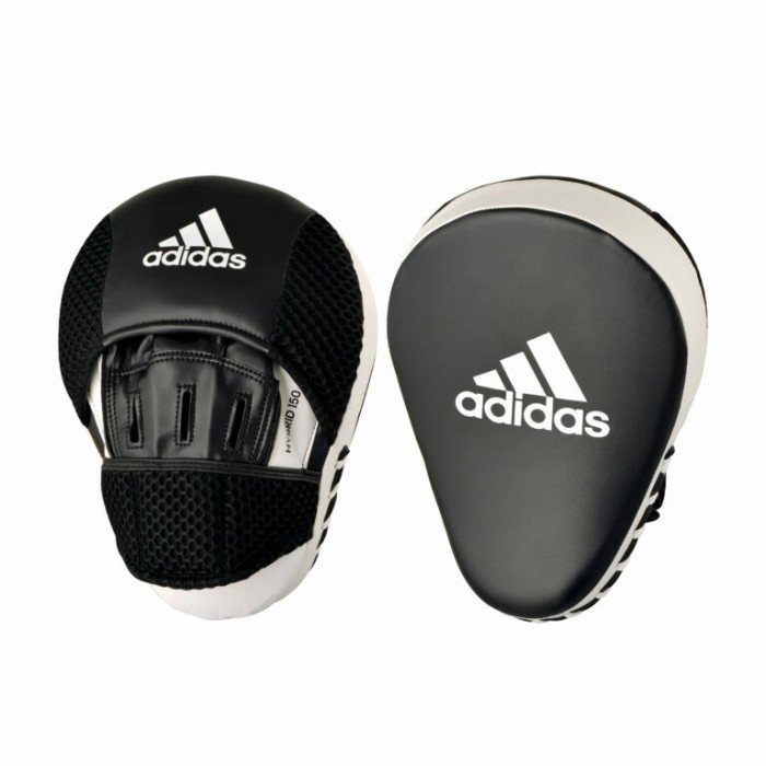 TERBARU Focus Mitts Punching Pad Tinju Muaythai Adidas Hybrid 150 Black White
