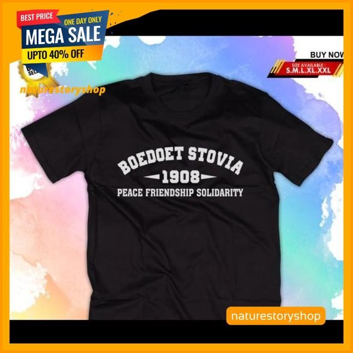 KAOS TSHIRT BAJU MURAH COMBED 30 DISTRO STM SOLIDARITY BOEDOET JAVA JAKARTA STOVIA 1908 CAMP PRODUK 