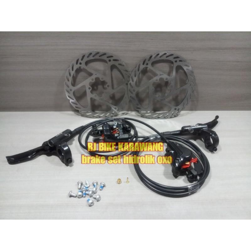 Brake Set Rem Hidrolik Oxo M220 Plus Rotor