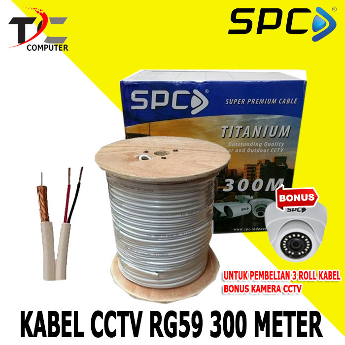 Kabel CCTV 300 Meter SPC Plus Power RG59 Kabel CCTV 1 Roll