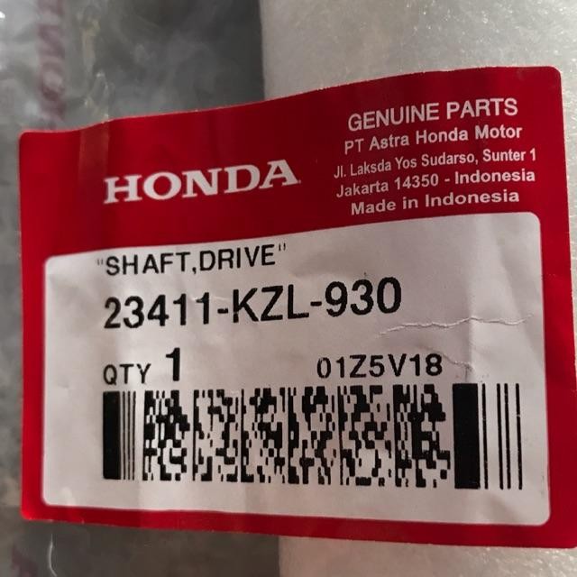 As Cvt Pully Pulley Depan Shaft Drive Honda Beat Inject New Vario 110 Fi 23411 Kzl 930