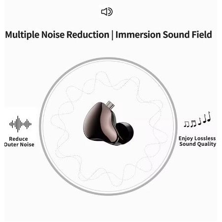 Jcally Mn Noise Reduction Iem Earphone With Mic Alt Trn Mt1 Cca Cra Kz