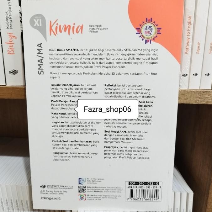 

NEW Buku Siswa Kimia sma/ma kelas 2/11 kurikulum Merdeka Erlangga