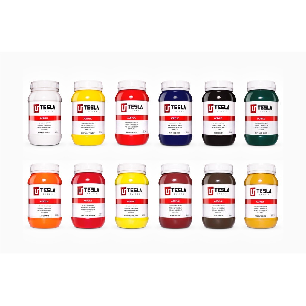 

TESLA PAINTS - 500ML - SET 12 WARNA