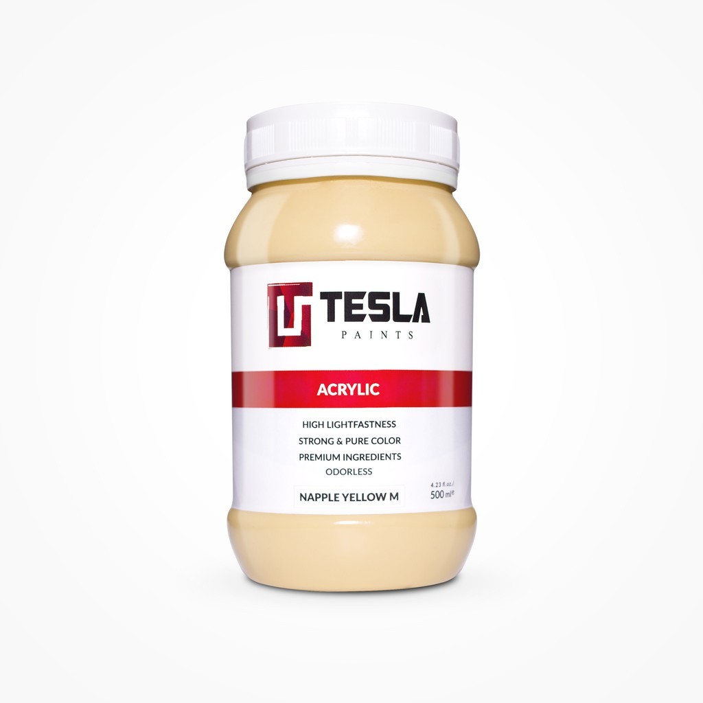 

TESLA PAINTS - 500ML - NAPLES YELLOW MEDIUM