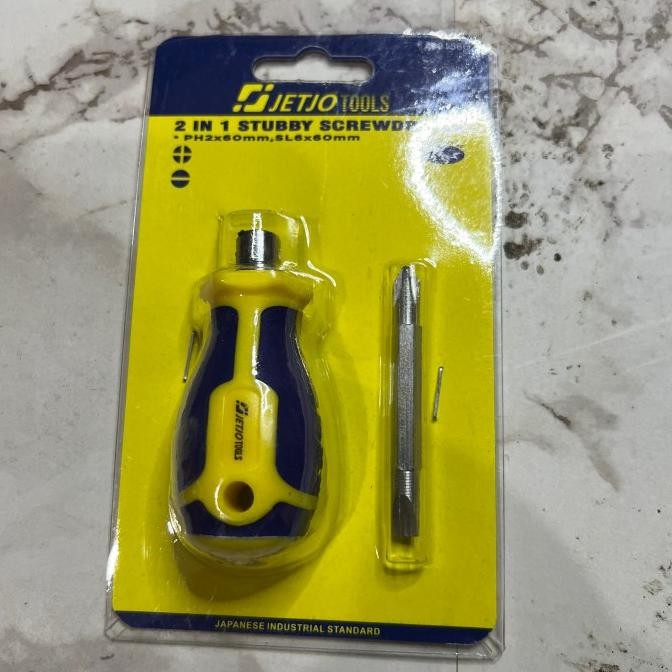 

JETJO TOOLS OBENG CEBOL BOLAK BALIK PH2 X 60 6 X 60 SIAP KIRIM