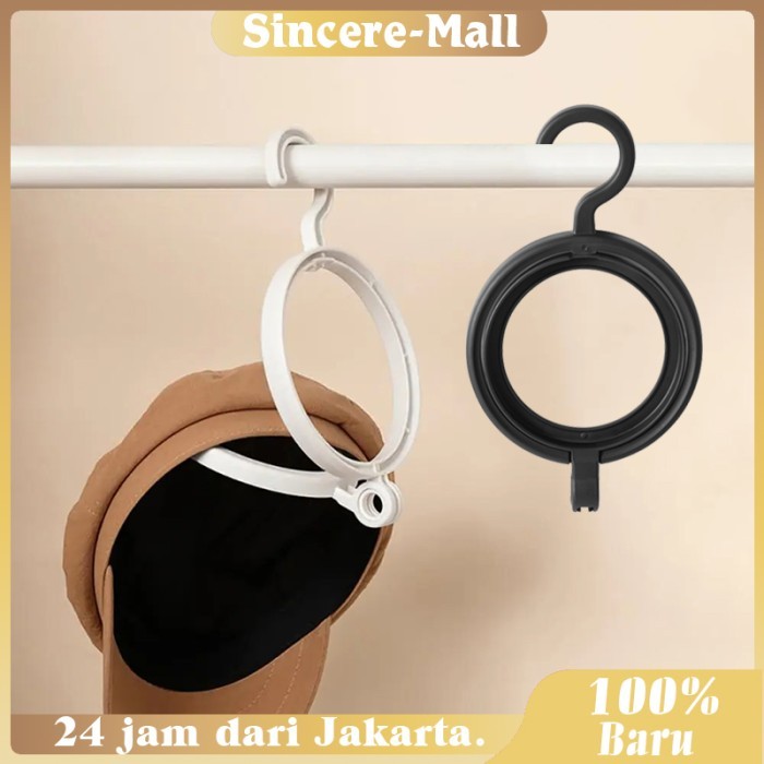 Gantungan Topi Penyimpanan Topi Multifungsi Rak Topi Dinding Tempel Plastik Hat Hanger