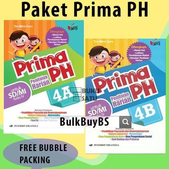 

Paket Prima PH Kelas 4 SD Erlangga 4A 4B Kurikulum 2013 BulkBuyBS
