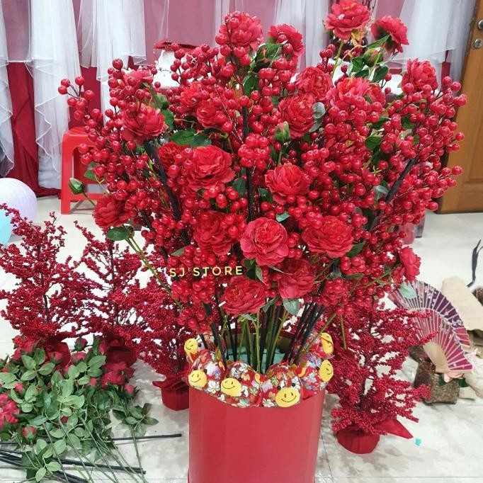 

Sale! Aksesoris dekorasi hiasan cherry artificial