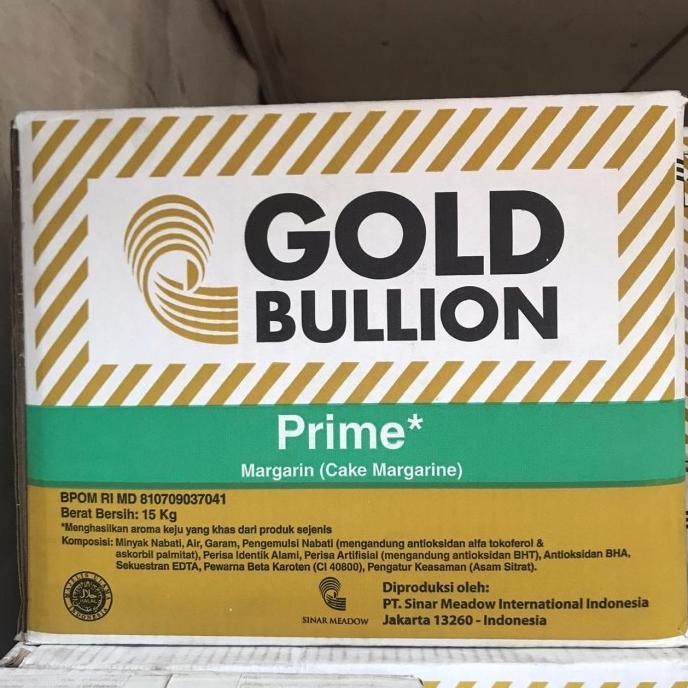 termurah gold bullion prime margarin - cake margarine 15kg - gosend / grab only