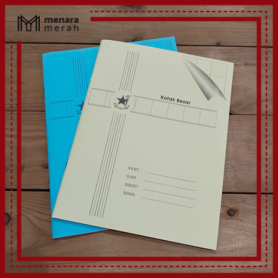 

Buku tulis kotak besar (±1.8 cm) 38 lembar - Bintang Obor