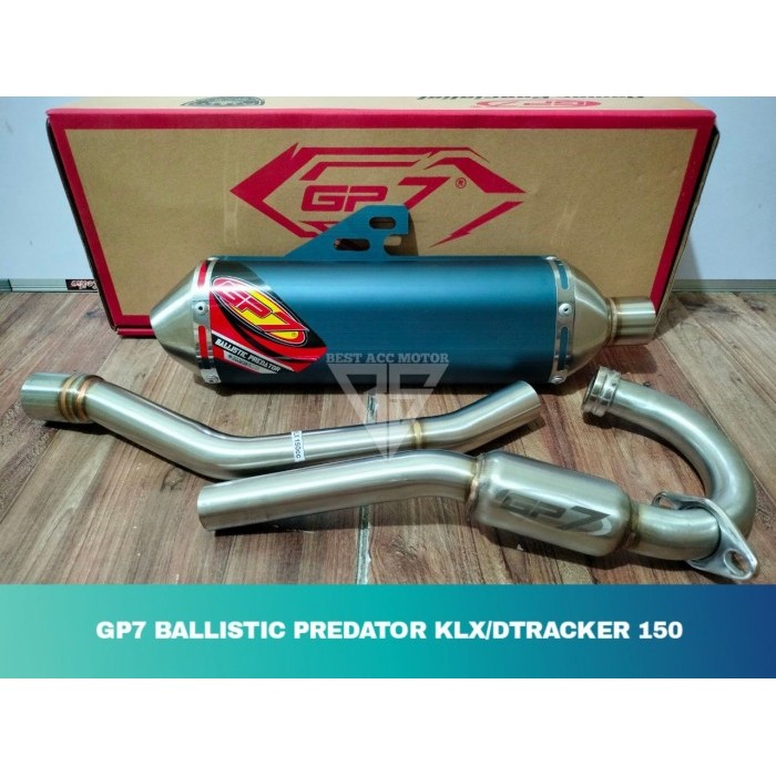 Knalpot Gp7 Ballistic Predator Klx 150 Dtracker 150 Original Gp7