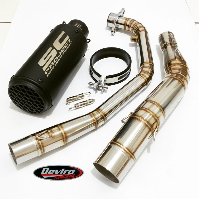 Knalpot Sc-Project Cr-T Black Se Import Fs R15 Cbr 150R Xsr 155 Cb150R