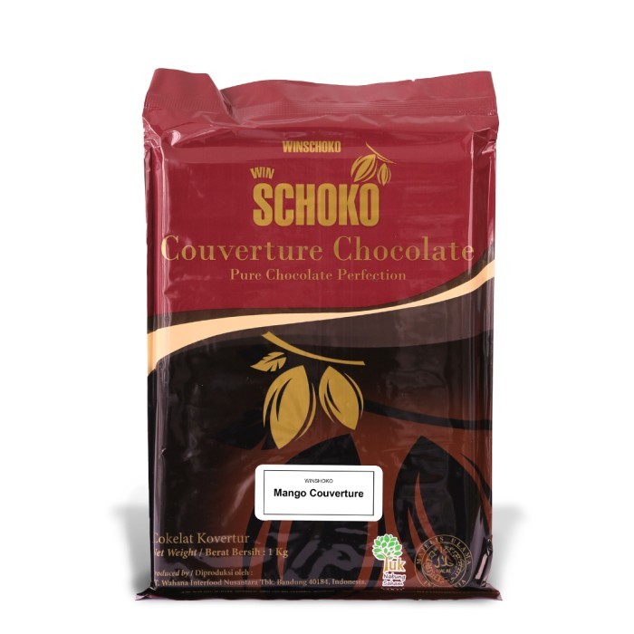 

SCHOKO Mango Chocolate Couverture Block - 1 Kg / Coklat Kovertur
