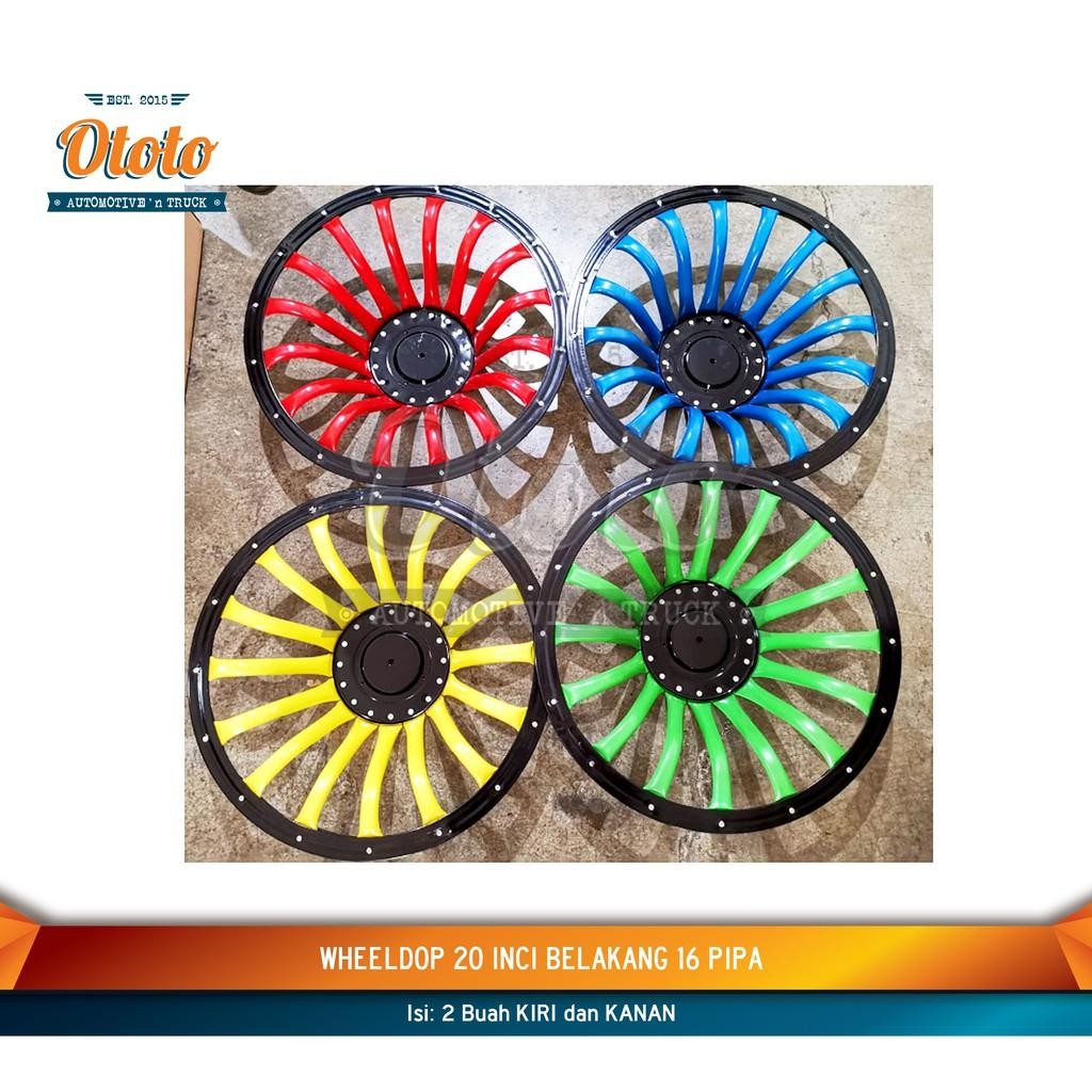 Wheel Dop Truk 20 Inch Belakang 16 Pipa Warna - Roda Truck