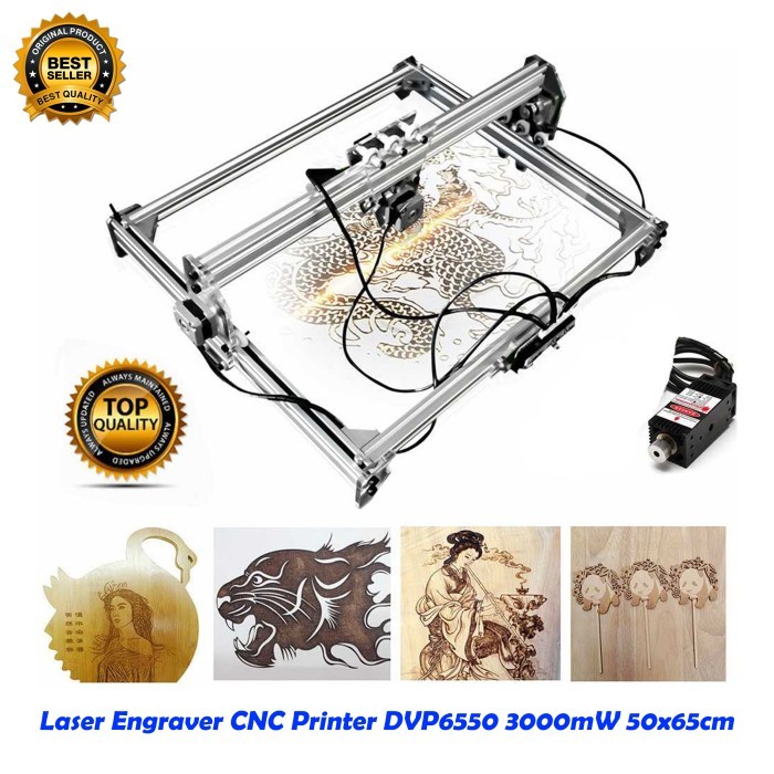 

Printer Grafir 2 Axis Laser Engraver Engraving DVP6550 3000mW 50x65cm