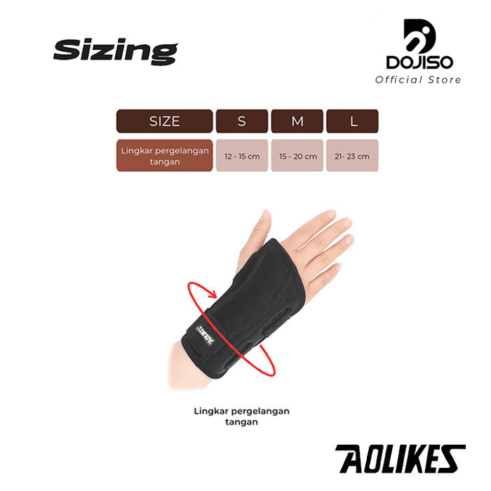 Wrist Brace AOLIKES Splint Pelindung Pergelangan Tangan Carpal Tunnel