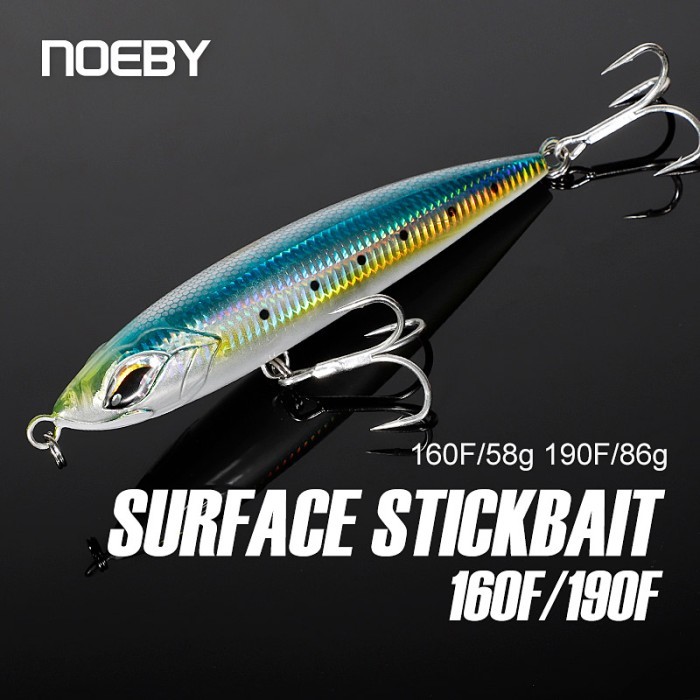 Umpan Popping Casting StickBait Noeby 9494 Floating Pencil Lure Umpan Pancing