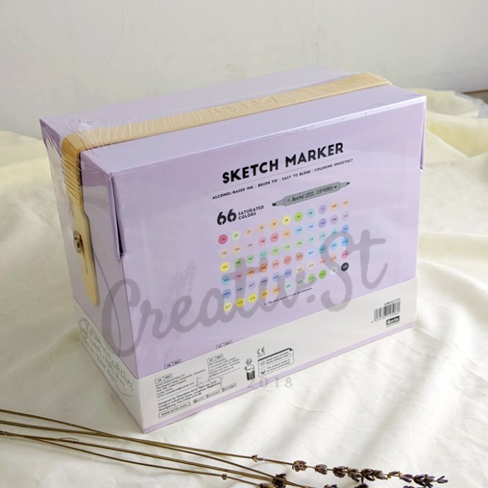 

Arrtx Oros Brush Marker set 66 Pastel Colors Alcohol Marker
