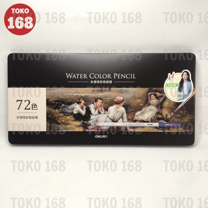 

Deli Water Color Pencil 72 Warna 6524 (Set)