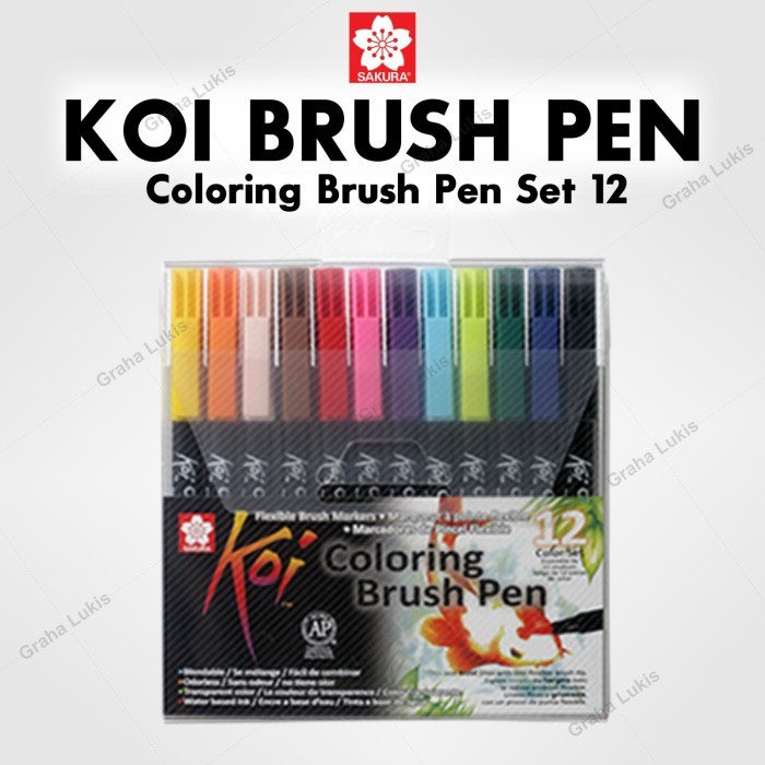 

Sakura Koi Coloring Brush Pen - 12 Color Set