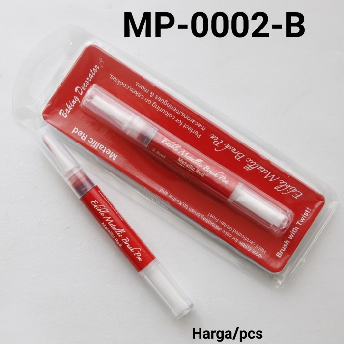 

GR-MP-0002 Edible pen color pen brush marker pen warna metalik