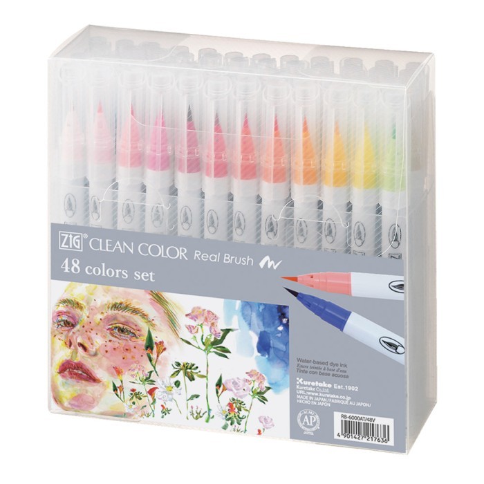 

ZIG CLEAN COLOR Real Brush 48 colors (RB-6000AT/48V)