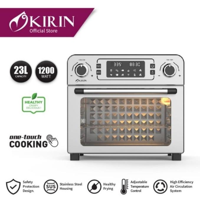 Air Fryer Oven Kirin KAO 230 DRA 23 L Oven Airfryer Kirin KAO230 DRA