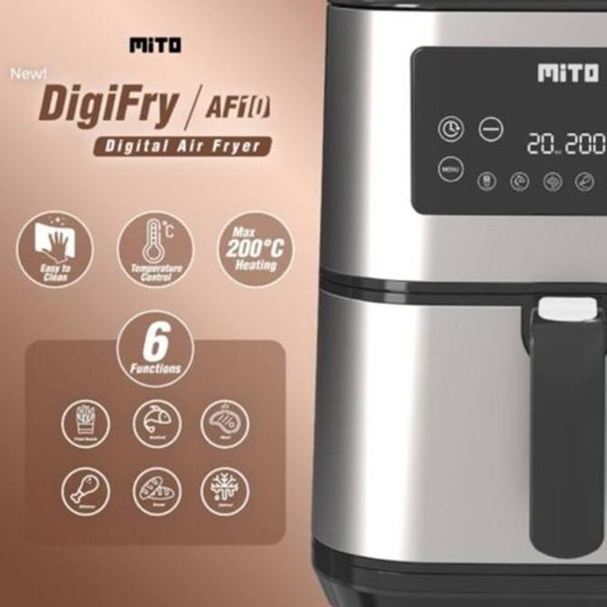 Air Fryer Mito AF-10 Capacity 6 Liter Digital Airfryer Mito Grande