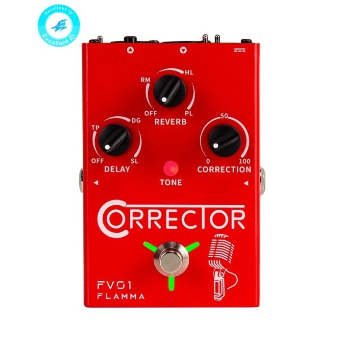 Flamma Fv01 Efek Koreksi Pitch Vokal Prosesor Delay Reverb Effects