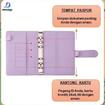 

Binder A6 Buku Agenda Notebook Motif Marmer Warna-Warni Exclusive Zipp