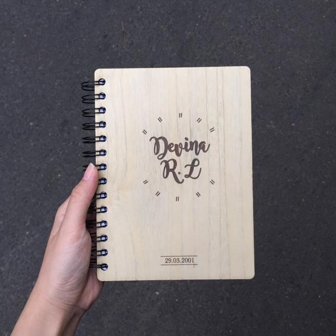 

Wooden Notes / Buku Notes Kayu / Custom Buku Catatan / Jurnal