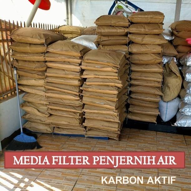 HEMAT Karbon Aktif Filter Air Arang Batok Kelapa 20kg GOJEK GRAB INSTAN