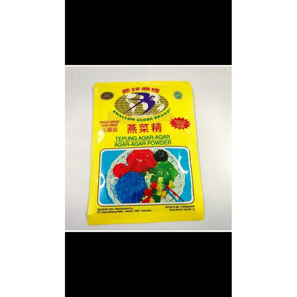 

PROMO Agar Swallow Globe 12x7gr (Merah, Putih, Hijau atau Cokelat)